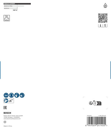 Cabezal de rectificado de metal duro Bosch EXPERT Multi Material de 180 mm.